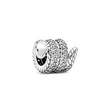 Load image into Gallery viewer, Sparkling Wrapped Snake Charm
