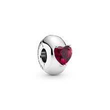 Load image into Gallery viewer, Red Heart Solitaire Clip Charm
