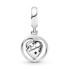 Load image into Gallery viewer, Spinning Forever &amp; Always Soulmate Dangle Charm

