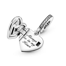 Load image into Gallery viewer, Openable Heart Locket Dangle Charm
