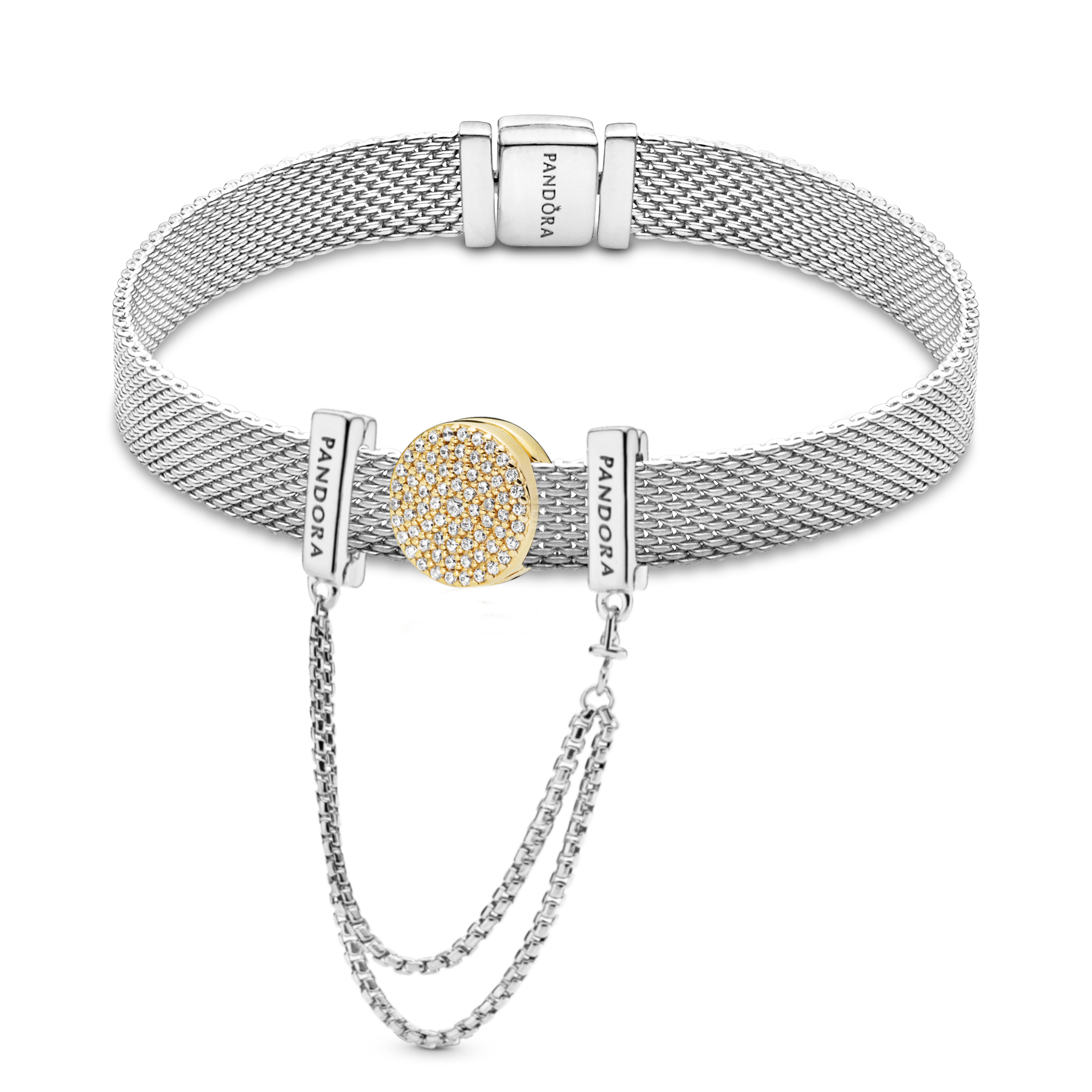 Pandora Reflexions™ Mesh Bracelet | Rose gold plated | Pandora US