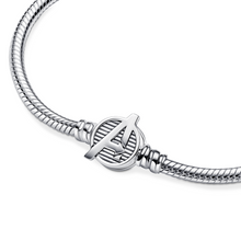 Load image into Gallery viewer, Pandora Moments Marvel The Avengers Logo Clasp Snake Chain Bracelet
