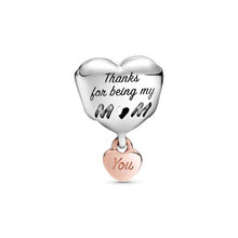 Load image into Gallery viewer, Love You Mum Heart Charm
