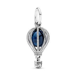 Blue Hot Air Balloon Travel Charm