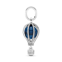 Load image into Gallery viewer, Blue Hot Air Balloon Travel Charm
