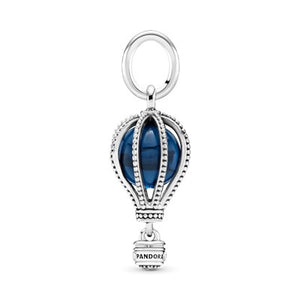 Blue Hot Air Balloon Travel Charm